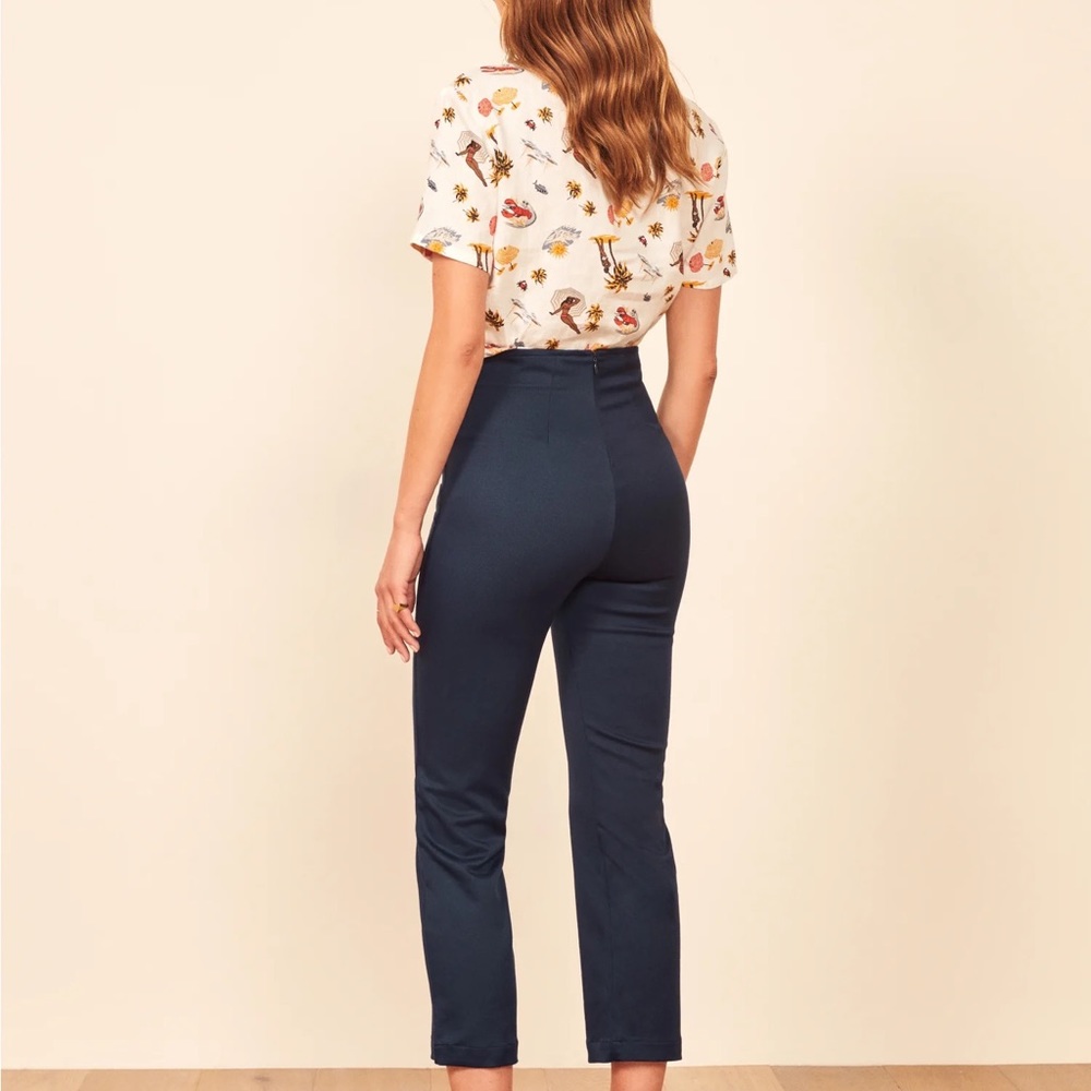 Reformation Marlon Pant in Navy Size 2 NWT